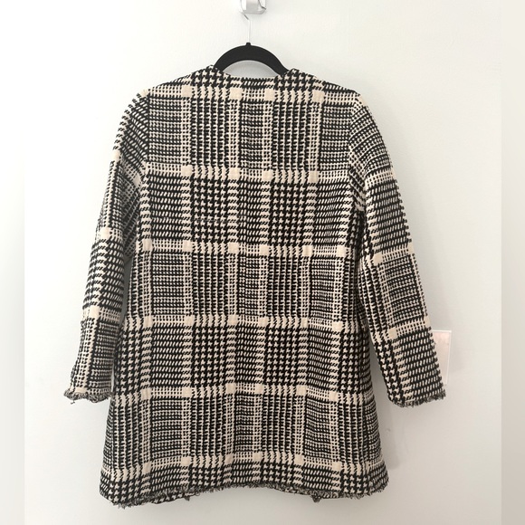 REVOLVE Cupcakes and Cashmere Herringbone Fernando Black&White printed coat - S - Picture 8 of 14